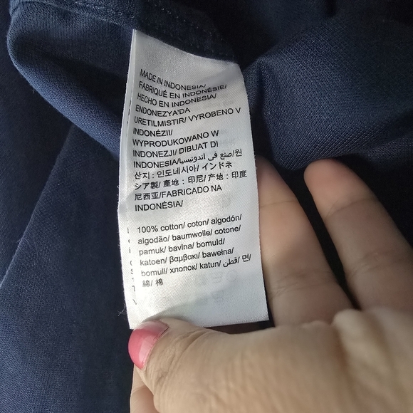 Mens Calvin Klein Navy Blue Buttondown Dress Shirt infinite cool non-iron - Picture 10 of 12